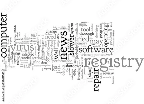 Fototapeta Computer Fits You Need Registry Repair