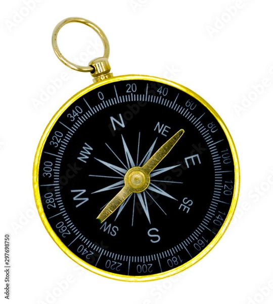 Obraz Compass on white background
