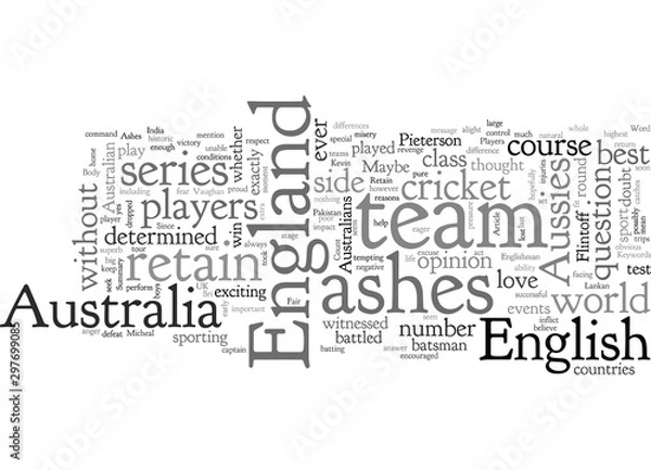 Fototapeta Can The England Team Retain The Ashes In Australia
