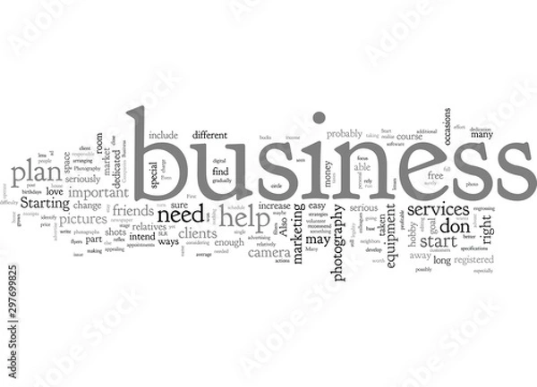 Fototapeta BWP how to start a photography business