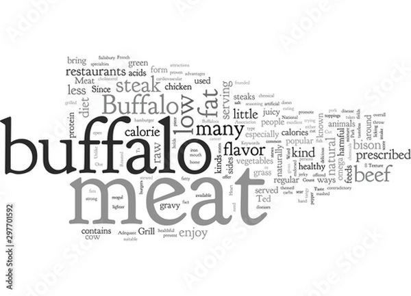 Fototapeta Buffalo Meat A Cut Above The Rest