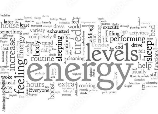 Fototapeta Boost Your Energy Levels