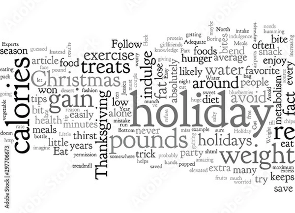Fototapeta Avoid Holiday Weight Gain Easy Tips