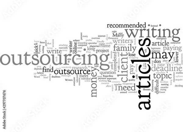 Fototapeta Article Writers When to Outsource