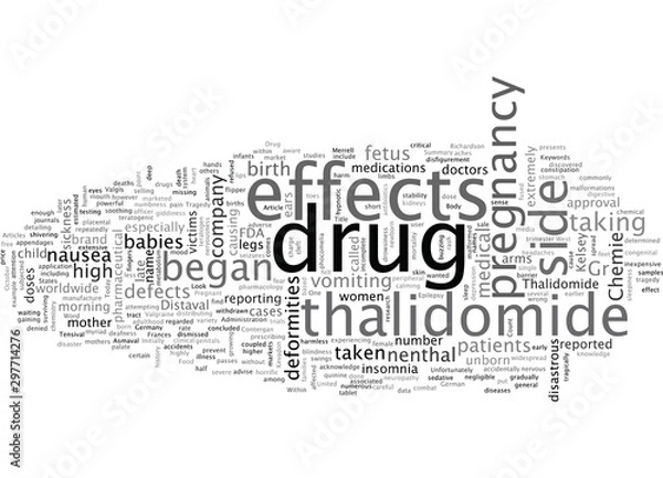 Fototapeta A Look at the Thalidomide Tragedy