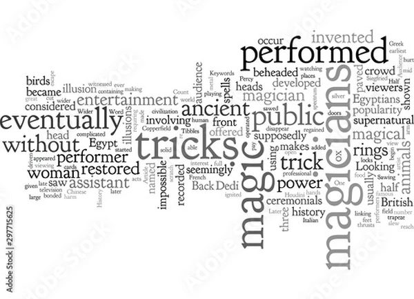 Fototapeta A Brief History Of Magic