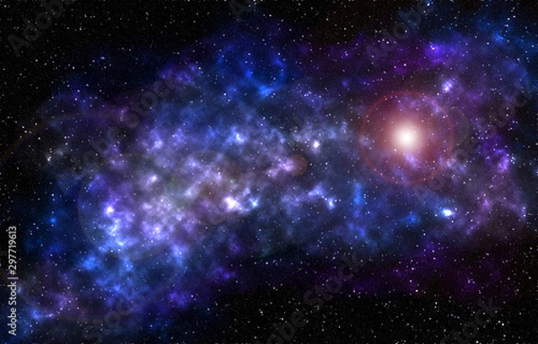 Fototapeta realistic star field with space dust