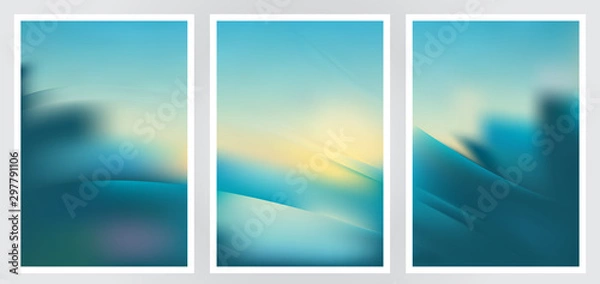 Obraz Set of abstract creative vector background design