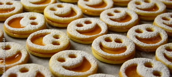 Fototapeta Spitzbuben - Weihnachtsgebäck - Weihnachtsplätzchen