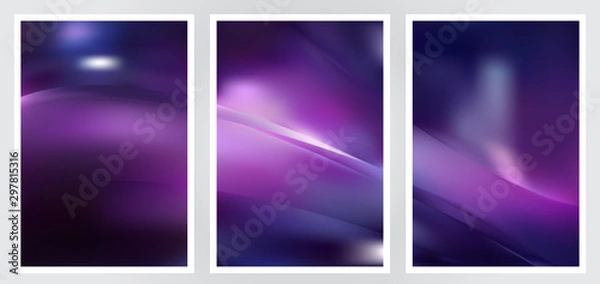 Obraz Set of abstract creative vector background design