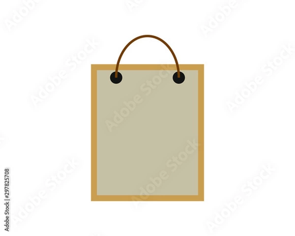 Fototapeta simple vector icon with shopping bags shape