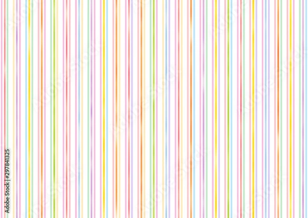 Fototapeta 水彩風のカラフルな縦ストライプな背景