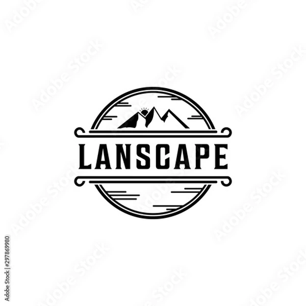 Obraz Mountain vector logo
