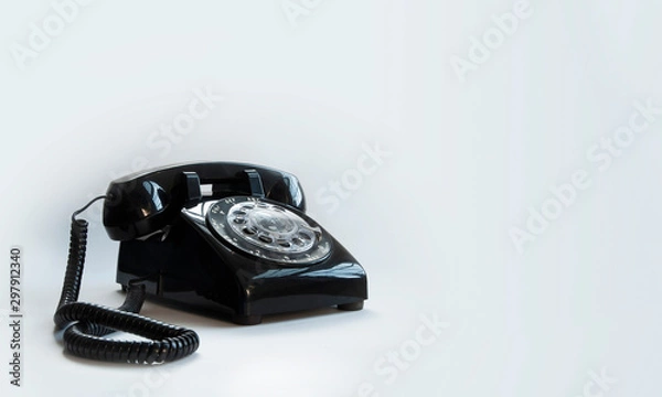 Obraz Retro Phone with Negative Space