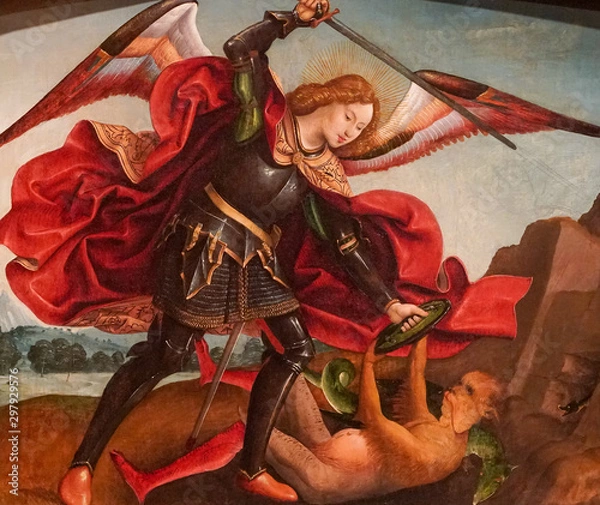 Obraz St Michael in Combat with the Devil