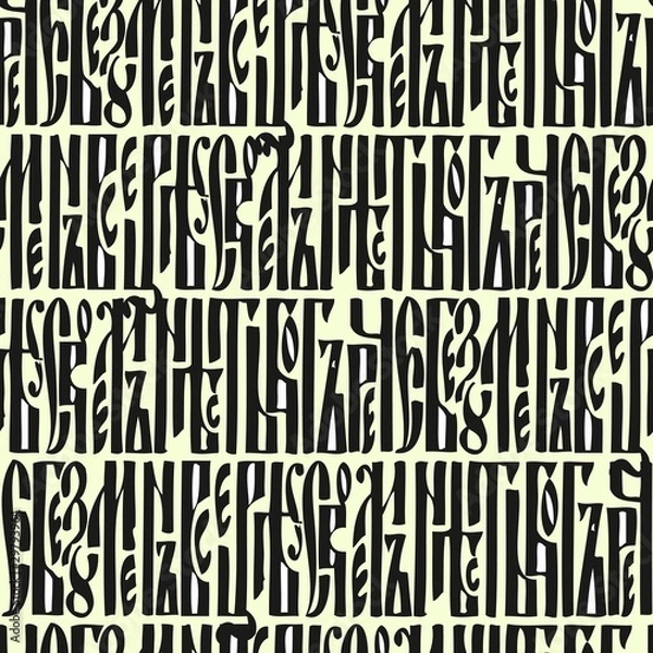 Fototapeta Seamless manuscript pattern