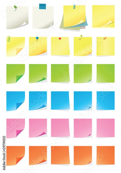 Obraz Kolekcja Post-it
