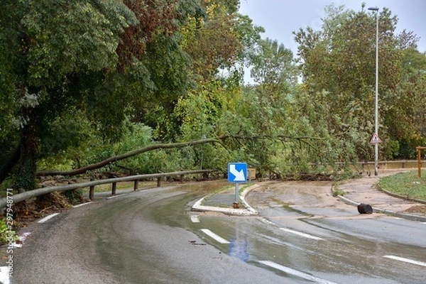 Obraz beziers sous la pluie
