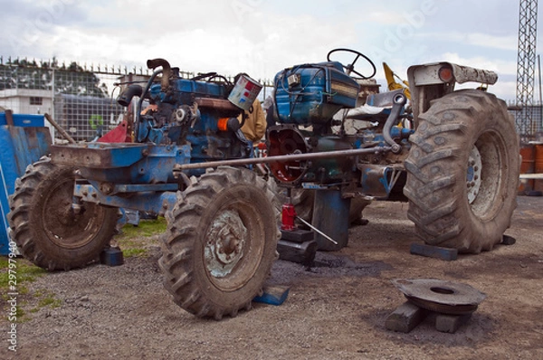 Fototapeta Old tractor