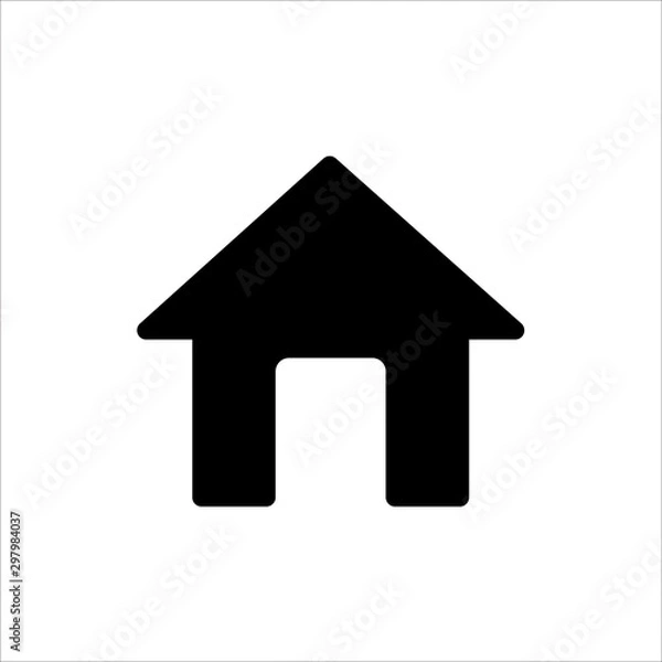 Fototapeta Vector home icon. symbol of house or building with trendy flat style icon for web site design, logo, app, UI isolated on white background