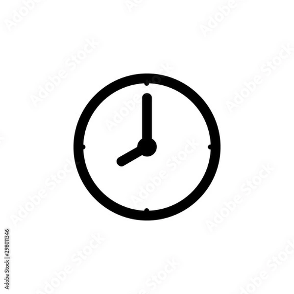 Obraz Clock Icon Vector Illustration