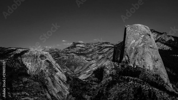 Obraz Half Dome black and white