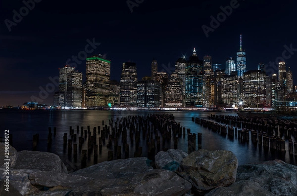 Obraz Lower Manhattan at night