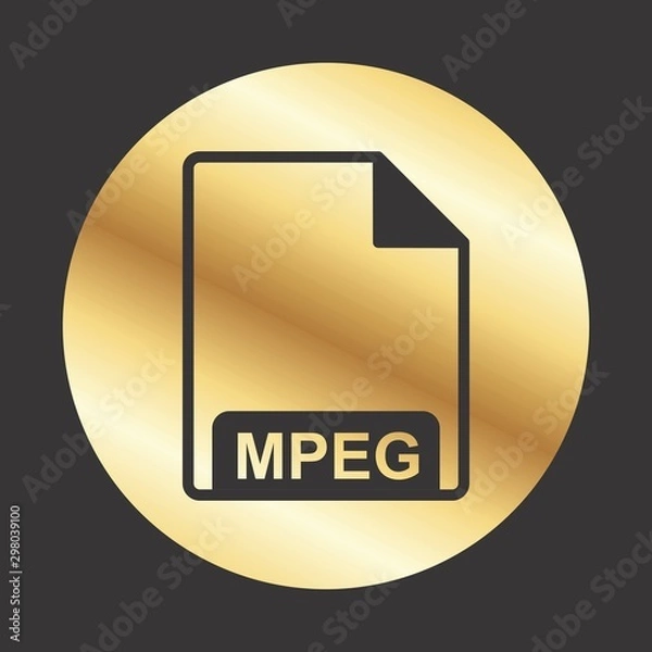 Fototapeta MPEG Icon For Your Design,websites and projects.