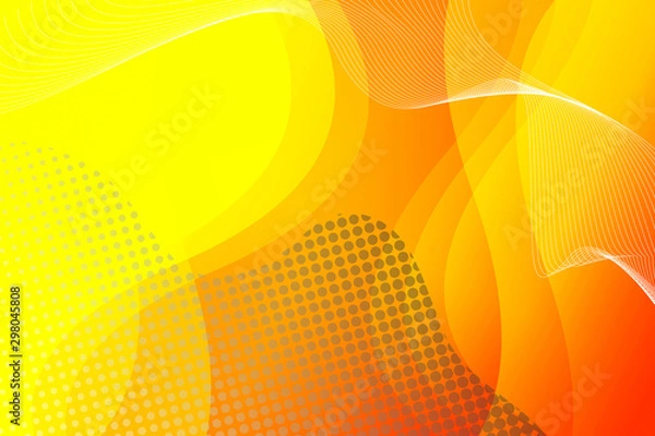 Fototapeta abstract, orange, wallpaper, illustration, design, pattern, yellow, light, graphic, texture, art, backgrounds, color, red, artistic, backdrop, bright, wave, decoration, curve, technology, image, space