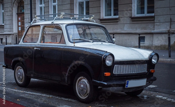 Fototapeta Trabant 601 on at the roadside