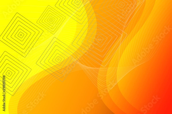 Fototapeta abstract, orange, illustration, pattern, yellow, wallpaper, design, light, texture, backgrounds, graphic, backdrop, art, red, technology, color, lines, digital, green, wave, dot, dots, halftone, curve
