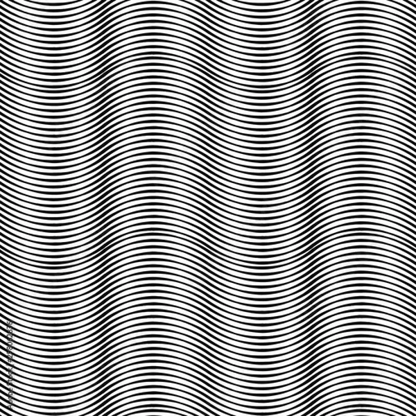 Fototapeta Abstract background black lines wavy sea.The surface of the line is black sea wave background.