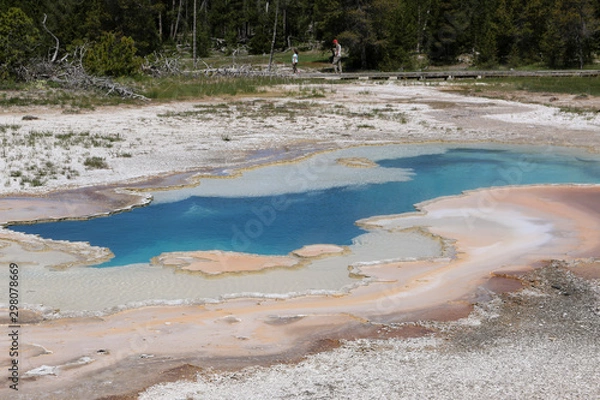 Obraz hot spring in yellowstone