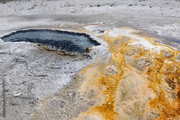 Obraz small hot spring at yellowstone