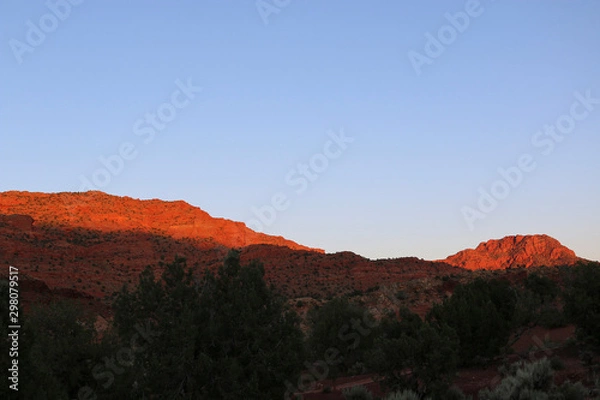 Obraz sunset in desert mountains