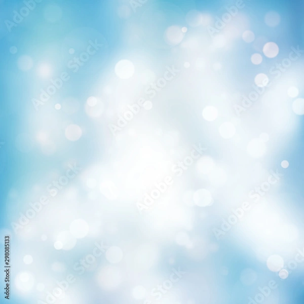 Fototapeta abstract colorful christmas bokeh background