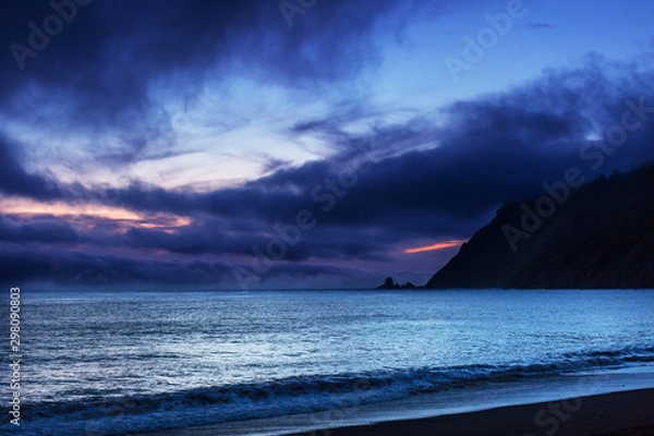 Fototapeta Storm in ocean