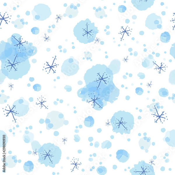 Fototapeta Snowflakes Seamless Pattern