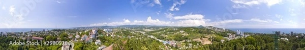 Fototapeta Panoramic View of Sochi