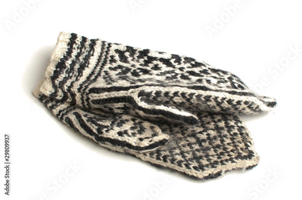 Obraz Black and white mittens