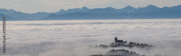 Obraz pöstlingberg im nebel