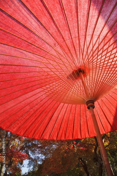 Obraz Red Japanese Umbrella