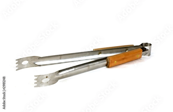 Fototapeta barbeque tongs