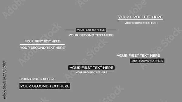 Fototapeta Prosty czysty tytuł