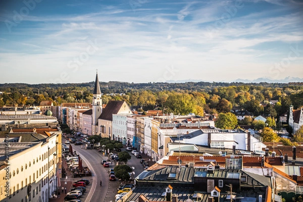 Fototapeta Schramberg im Schwarzwald von Oben