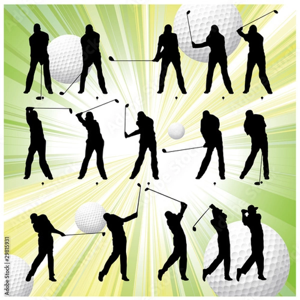 Obraz ゴルフスイングイメージ（正面）