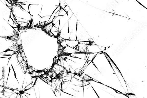 Obraz Otwór pęknięty okno