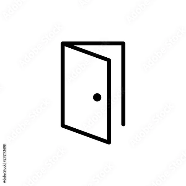 Fototapeta Door icon trendy
