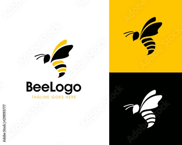 Fototapeta Bee concepts logo design vector Template