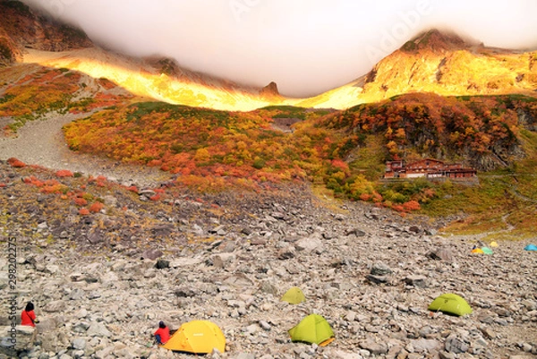 Obraz 涸沢カールの紅葉